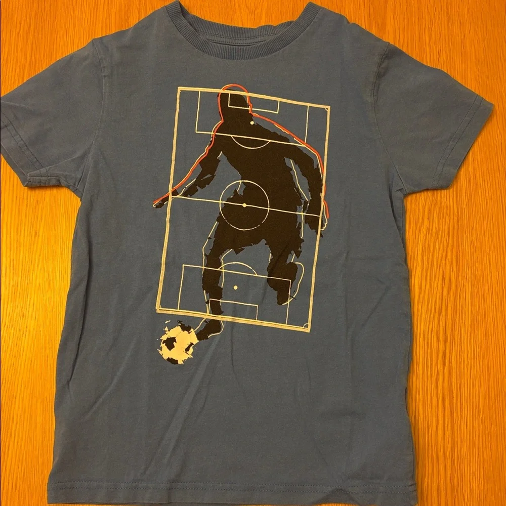 Kids Graphic T-Shirt Set - Blue, Yellow, White - size 7-8 years